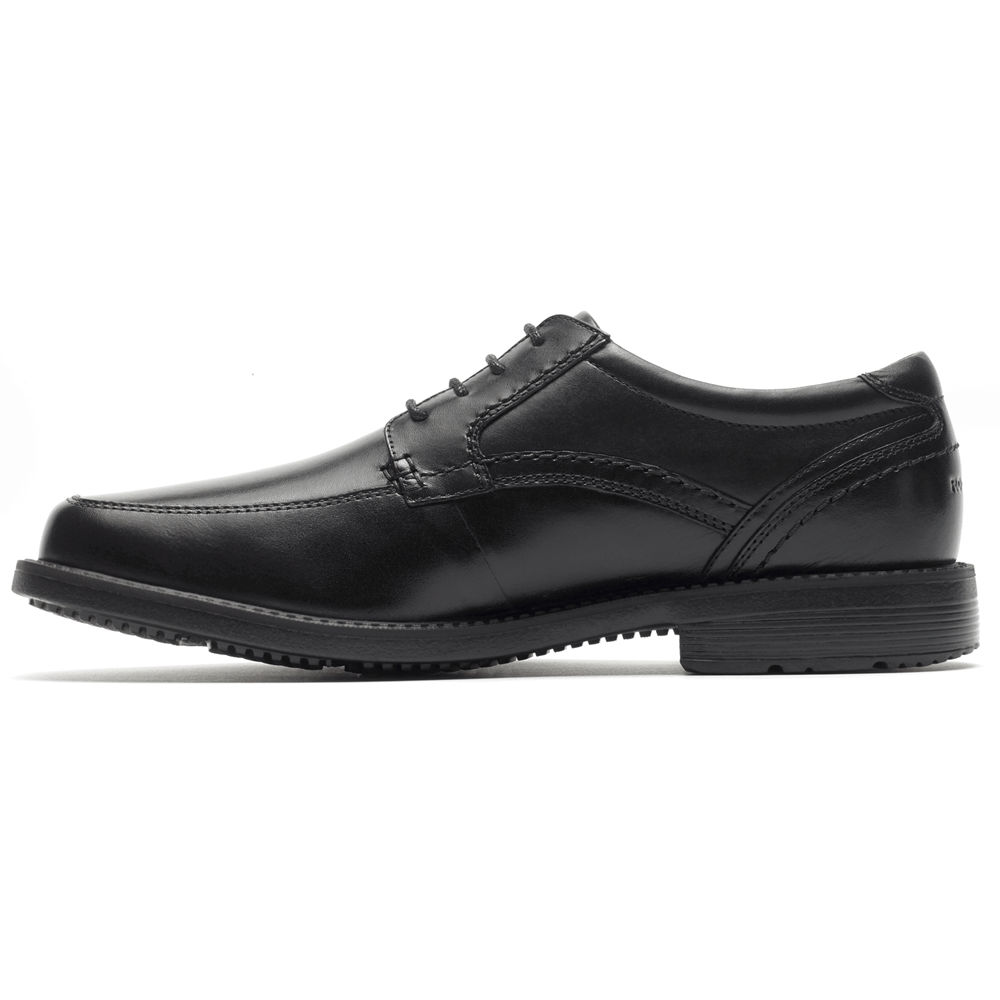 Rockport Singapore Mens Lace Up - Style Leader 2 Apron Toe Black - VO9875401